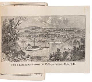 HAND-BOOK OF THE BOSTON AND MAINE RAILROAD, TO SUBURBAN HOMES, SEA-SHORE, LAKE, AND THE WHITE MOUNTAINS. TOGETHER WITH FULL DESCRIPTIONS OF THE CITIES, TOWNS, AND VILLAGES ALONG ITS LINE, WITH A SCHEDULE OF FARES, EITHER BY SINGLE, PACKAGE, EXCURSION, OR SEASON TICKET, AND LIST OF TROUT STREAMS ON THIS RAILROAD. Compiled by Edward O. Skelton.