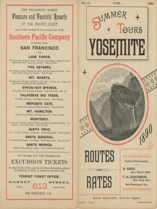 #179176) ... Summer tours Yosemite 1890 routes and rates Southern Pacific Company, R. Gray, Gen....