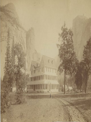 #179177) [Yosemite Valley] Stoneman House. Albumen print. Not signed by Fiske in the plate. Stock...