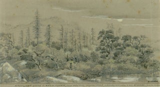 #179182) MOONLIGHT SCENE IN MARIN COUNTY, (NEAR BOLINAS) ORIGINAL SKETCH, A FRIENDLY DEDICATION...