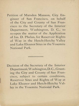 #179230) Petition of Marsden Manson, City Engineer of San Francisco, on behalf of the city and...