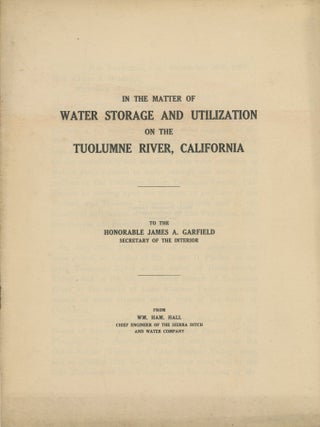 #179235) In the matter of water storage and utilization on the Tuolumne River, California. To the...
