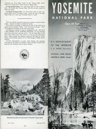 #179318) Yosemite National Park open all year United States Department of the Interior J. A....