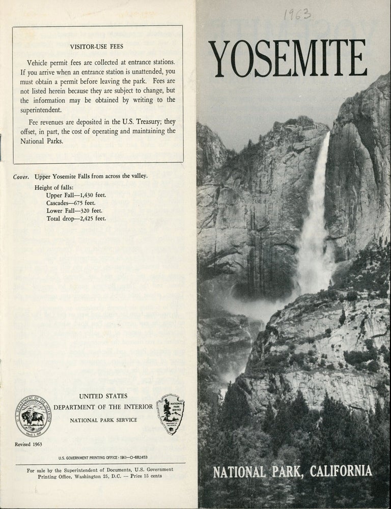 (#179332) Yosemite National Park, California [cover title]. UNITED STATES. DEPARTMENT OF THE INTERIOR. NATIONAL PARK SERVICE.