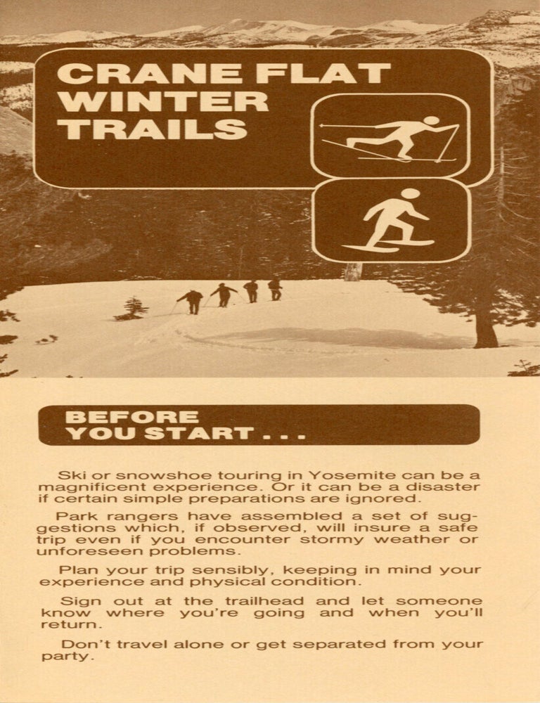 (#179405) Crane Flat winter trails ... [caption title]. YOSEMITE NATURAL HISTORY ASSOCIATION in cooperation, the NATIONAL PARK SERVICE.