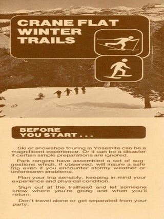 #179405) Crane Flat winter trails ... [caption title]. YOSEMITE NATURAL HISTORY ASSOCIATION in...