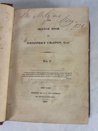 THE SKETCH BOOK OF GEOFFREY CRAYON, GENT. [pseudonym]. No. I [through] No. VII.