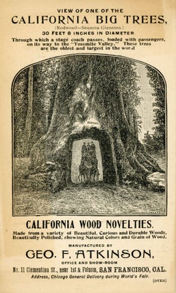 #179456) View of one of the California Big Trees, 30 feet 8 inches in diameter ... California...