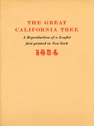 #179461) [Description of the great tree recently felled upon the Sierra Nevada, California ...]...