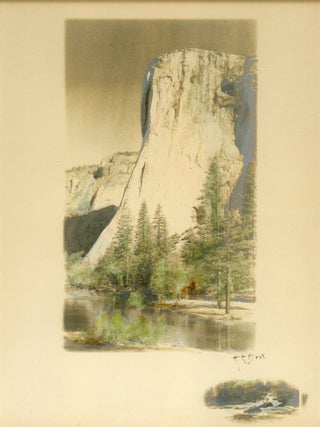 Yosemite Valley] El Capitan [title supplied]. Photograph hand-colored by Harry Cassie Best. HARRY CASSIE BEST.