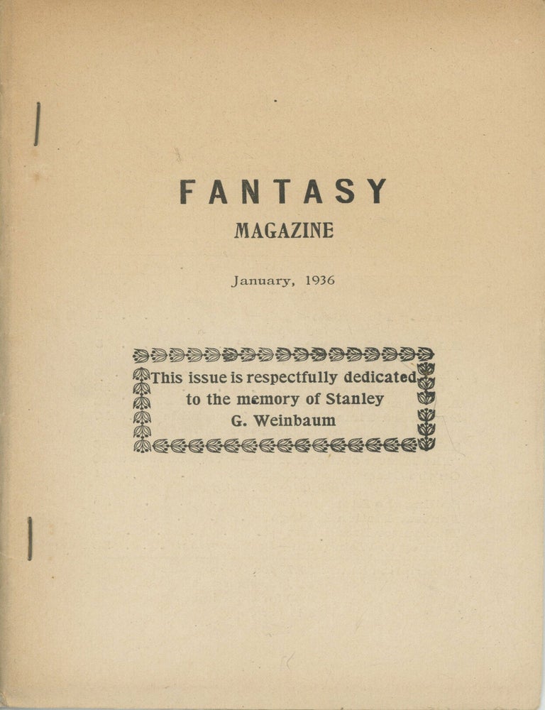 (#179495) FANTASY MAGAZINE . January 1936 ., Julius Schwartz, number 1 volume 6, whole number 35, formerly SCIENCE FICTION DIGEST.
