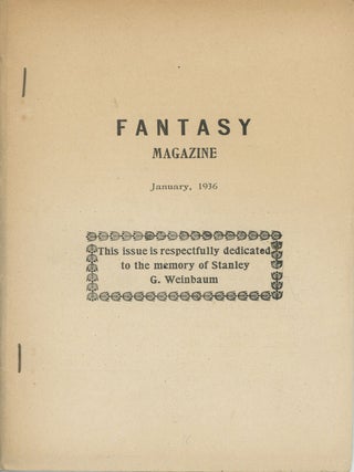 FANTASY MAGAZINE, formerly SCIENCE FICTION.