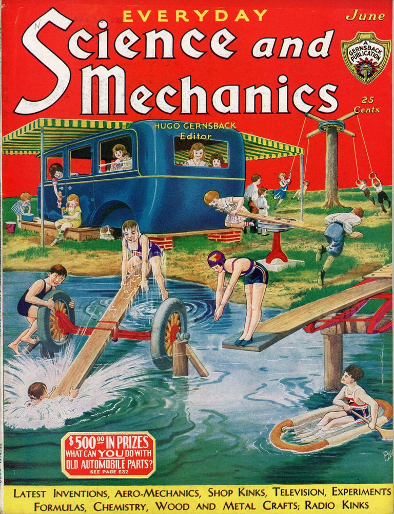 (#179515) EVERYDAY SCIENCE AND MECHANICS. June 1932 ., Hugo Gernsback, number 7 volume 3.