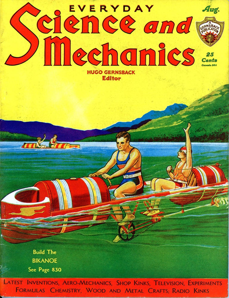 (#179516) EVERYDAY SCIENCE AND MECHANICS. August 1932 ., Hugo Gernsback, number 9 volume 3.