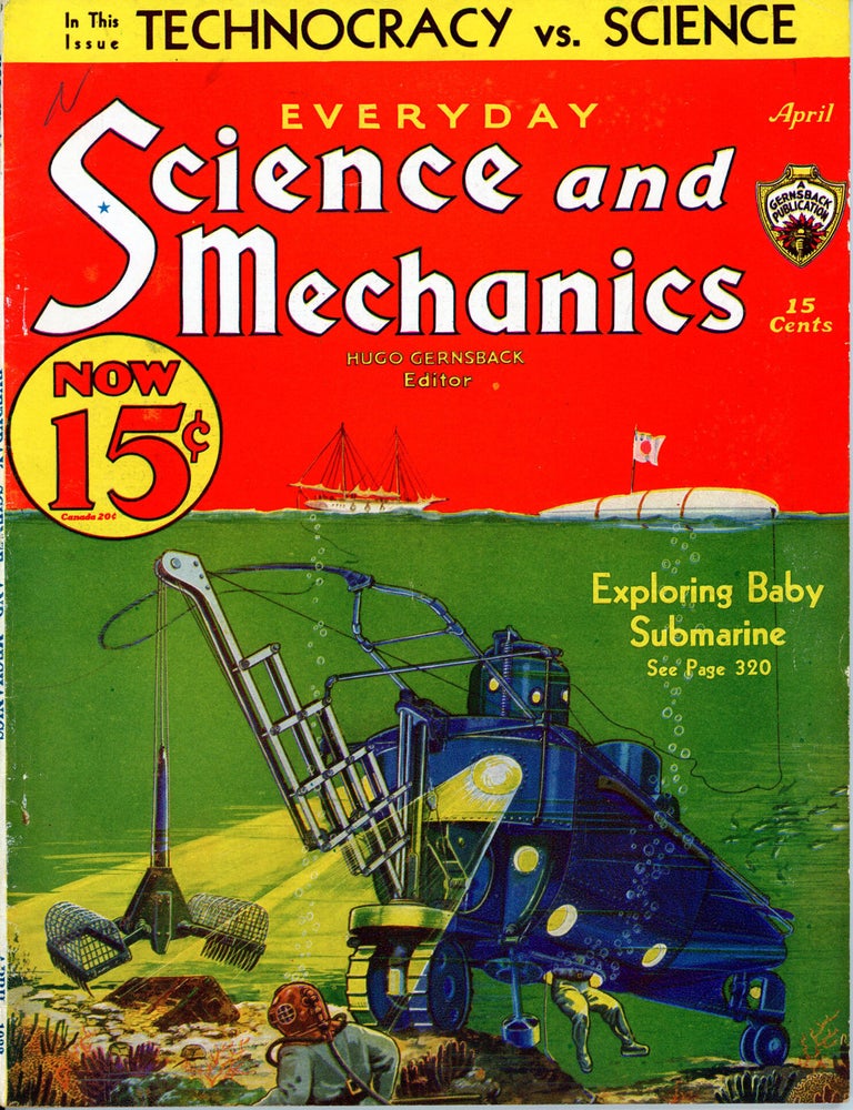 (#179517) EVERYDAY SCIENCE AND MECHANICS. April 1933 ., Hugo Gernsback, number 4 volume 4.