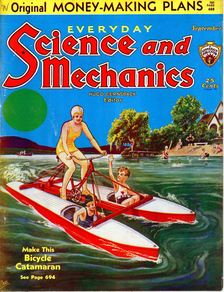 (#179518) EVERYDAY SCIENCE AND MECHANICS. September 1933 ., Hugo Gernsback, number 9 volume 4.