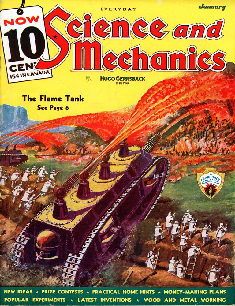 (#179521) EVERYDAY SCIENCE AND MECHANICS. January 1936 ., Hugo Gernsback, number 1 volume 7.