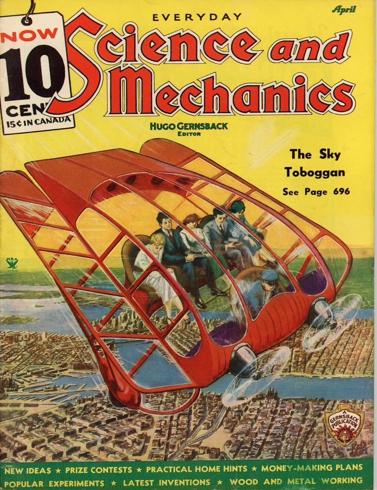 (#179525) EVERYDAY SCIENCE AND MECHANICS. April 1935 ., Hugo Gernsback, number 1 volume 6.