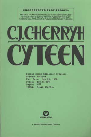(#22006) CYTEEN. C. J. Cherryh, Carolyn Janice Cherry.