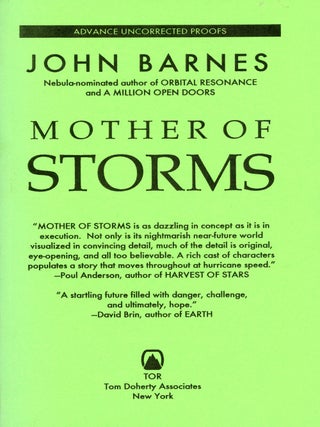#67819) MOTHER OF STORMS. John Barnes